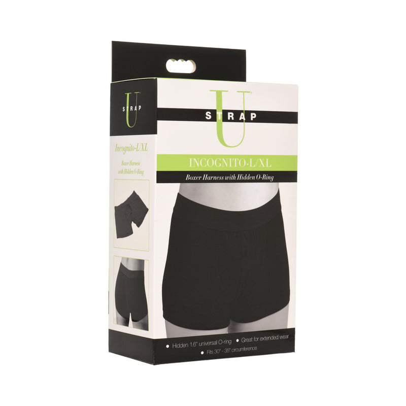 Strap U Incognito Boxer Harness with Hidden O-Ring L/XL